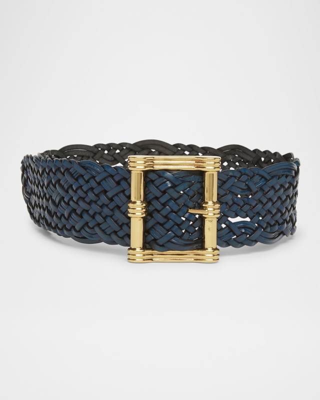 Maxi Woven Leather Belt